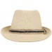 Summer Straw Fedora Hat Trilby Cuban Cap Summer Beach Sun Panama    eb-64565086